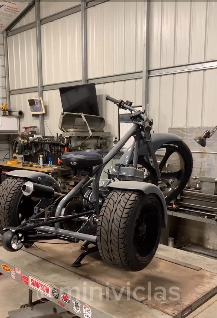 Stealth Grey Custom Drift Trike - Image 2