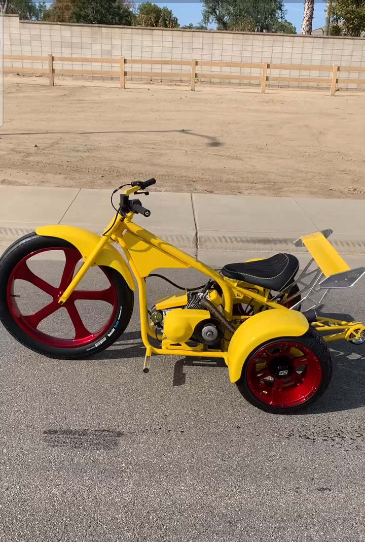 Custom Drift Trike – Yellow Performance Edition - Image 3
