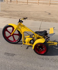 Alternative view of Custom Drift Trike – Yellow Performance Edition