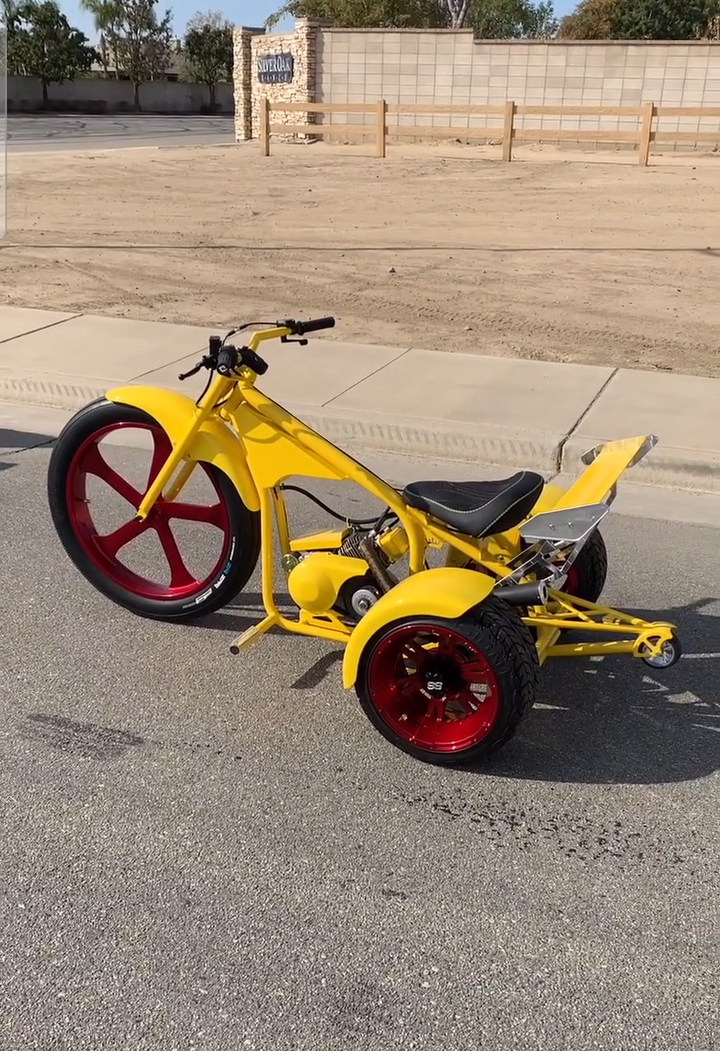 Custom Drift Trike – Yellow Performance Edition - Image 4
