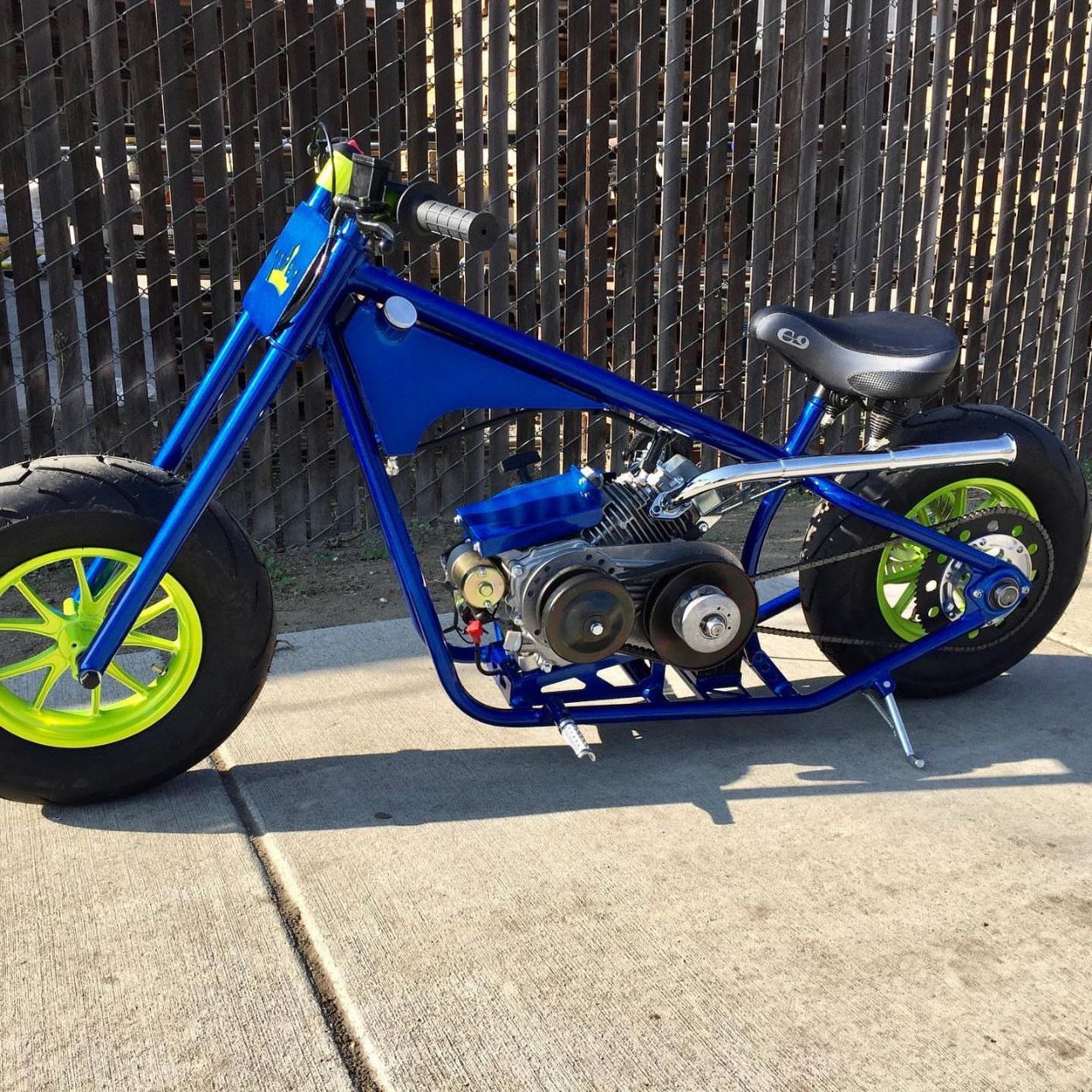 Custom “Electric Blue” Performance Minibike - Image 2