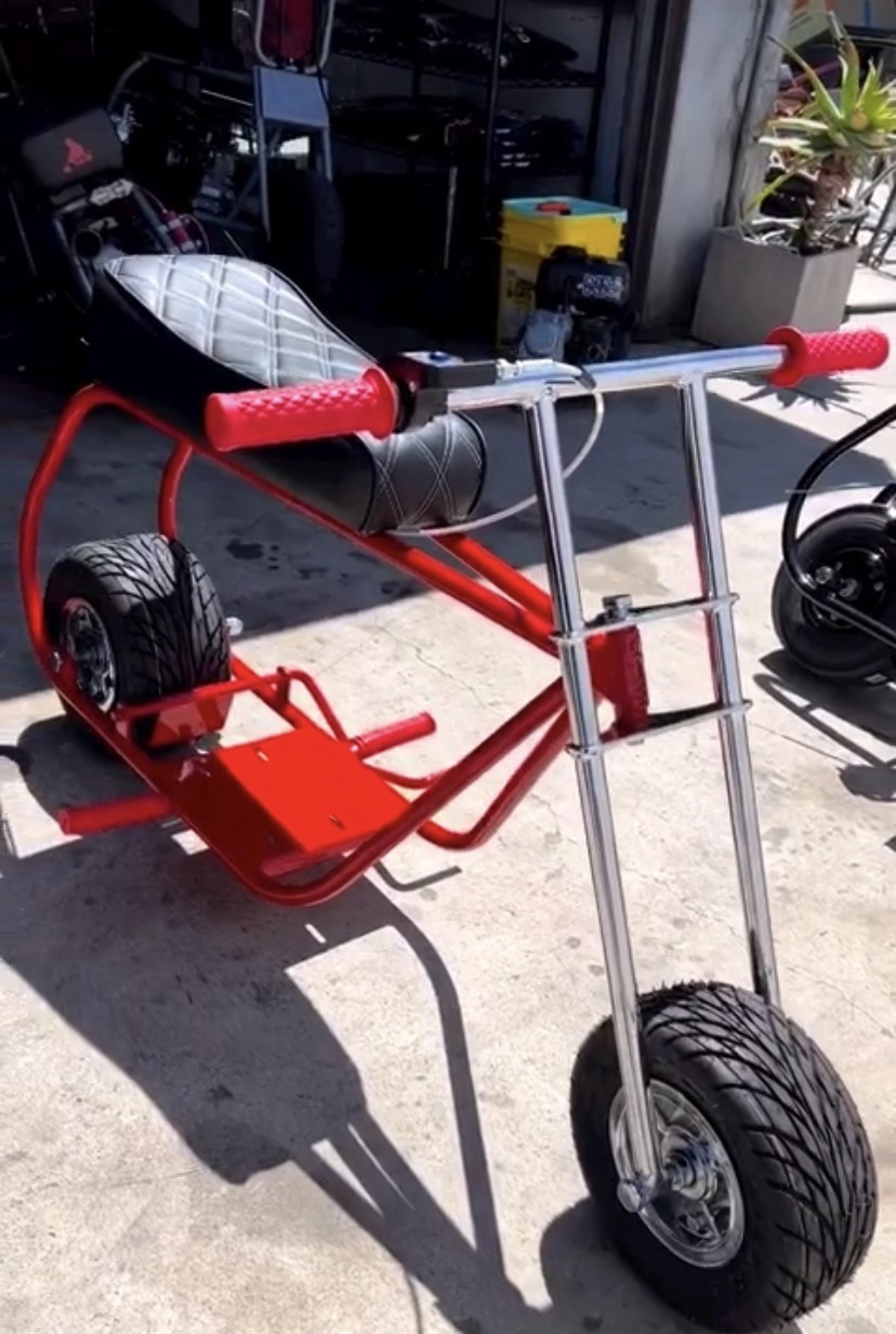 Volts Red roller Chrome T bars & Throttle set up