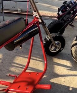 Alternative view of Volts Roller red finishing & black 1gallon gas tank